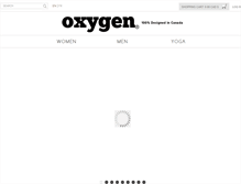 Tablet Screenshot of oxygencollections.com